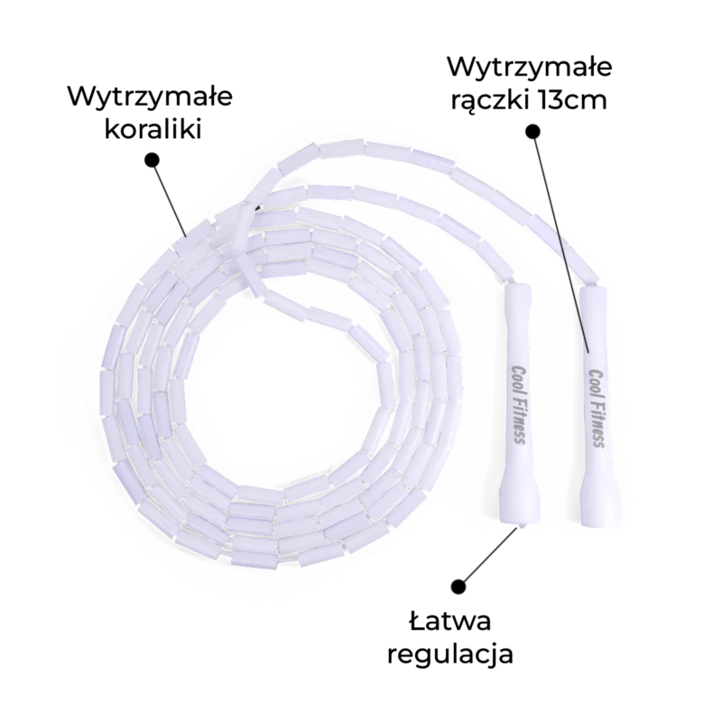 Skakanka Koralikowa (Beaded Rope) - Snowflake - obrazek 2