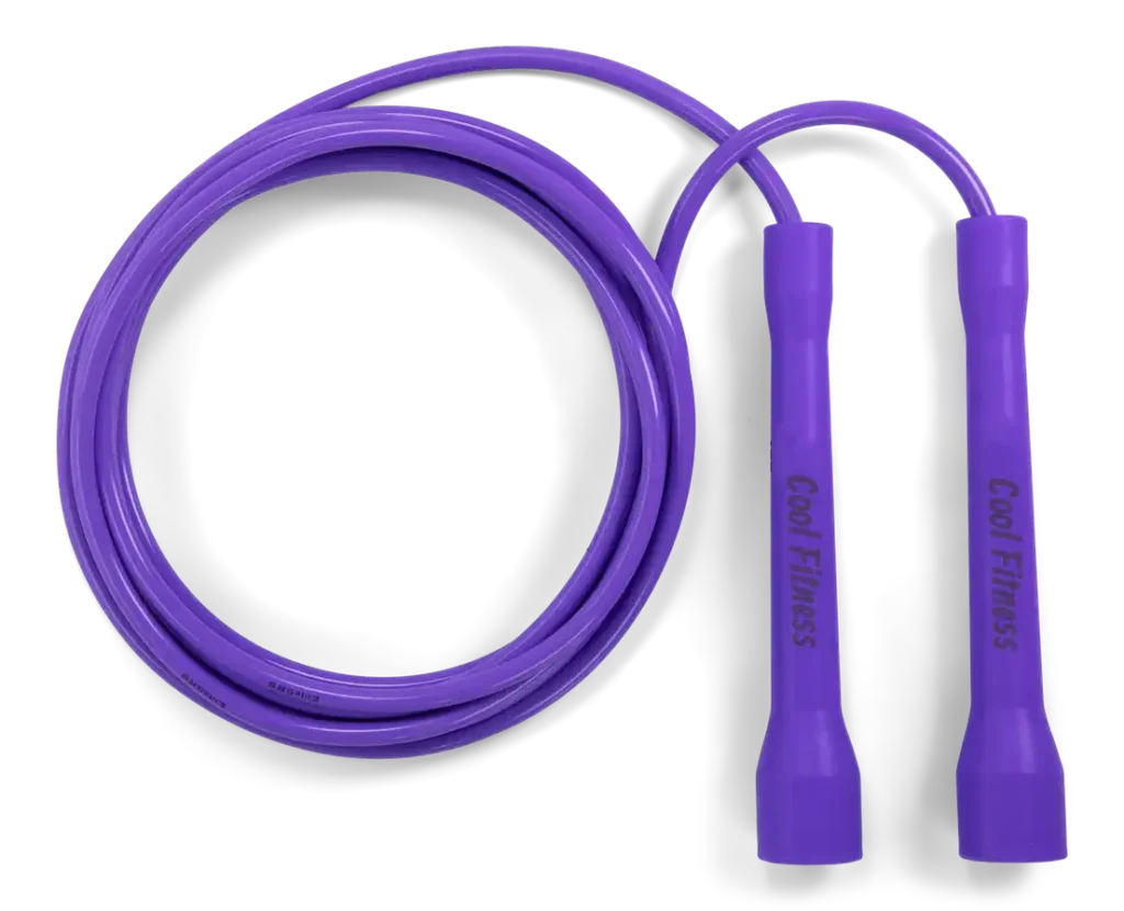 Cool Fitness Purple PVC Jump Rope Logo